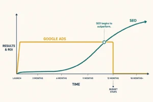 Cost vs Long-Term ROI: Google Ads vs SEO