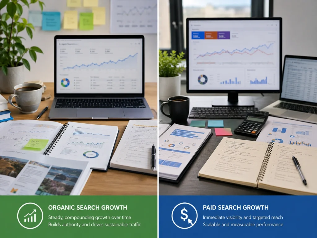 Organic Search VS. Paid Search: Knowing When to Scale
